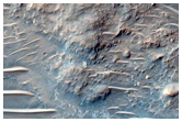 Bedrock Exposed on Crater Floor