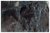 Megabreccia on Floor of Baldet Crater