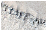 Craters between Channels Northwest of Elysium Mons