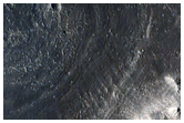 Inverted Crater and Yardangs

