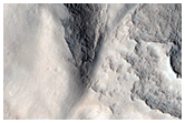 Crater Wall or Escarpment in Northwest Tempe Terra

