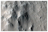 Crater with Central Peak in Isidis Planitia
