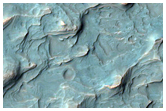 Alcove Sourcing Alluvial Fan in Crater
