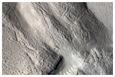 Possible Channel Deposit into Collapse Depression in Deuteronilus Mensae

