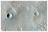 Maja Valles and Rim of Dixie Crater
