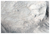 Well-Preserved Impact Crater on Alba Patera
