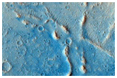 Feature on Floor of Kasei Valles That Is Bright Both in Day and Night IR
