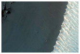 Bouldery Layered Slopes in Noctis Labyrinthus
