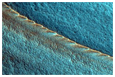 North Polar Layered Deposits Peripheral Scarp in Late Summer
