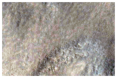 Northwest Rim of Milankovic Crater
