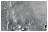 Intracrater Basin Southwest of Capen Crater

