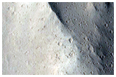Flows and Trough in Western Lycus Sulci Region
