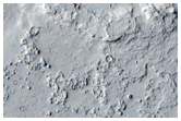 Crater with Flows and Adjacent Channel
