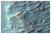 Deformed Crater in Tyrrhena Terra
