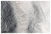 Small Delta-Like Lobe on Crater Floor
