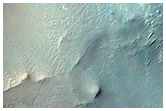 Gullied Crater with Central Uplift
