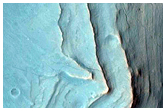 Depositional Fan on Northern Rim of Hargraves Crater
