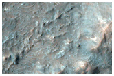 Central Uplift of Crater in Tyrrhena Terra
