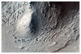 Pits and Rilles Just West of Arsia Mons
