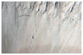 Crater North of Olympus Mons
