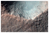 Monitor Slopes of Fresh 1-Kilometer Crater
