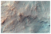 Western Portion of Central Structure in Mazamba Crater
