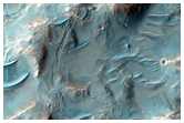Gully with Light-Toned Material in Nirgal Vallis in MOC E11-00613
