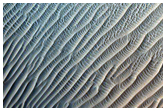 Crater in Bedforms in CTX D02_028047_2037_XI_23N281W
