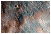 Monitor Slopes of Crater in Coprates Chasm

