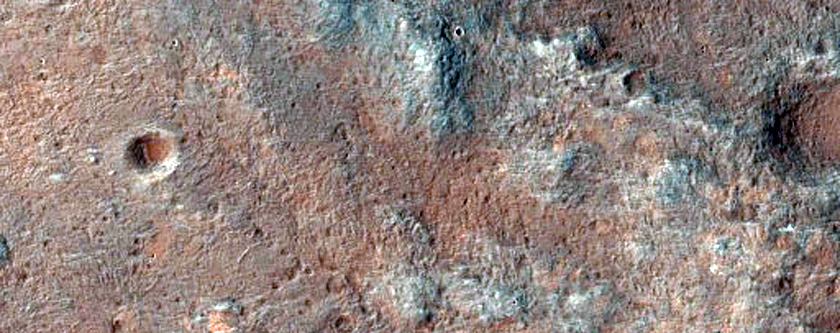 Hydrated Crater Ejecta in Tyrrhena Terra
