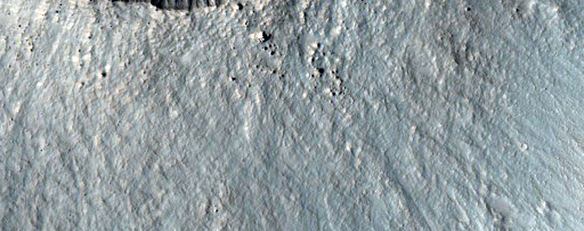 Monitor Slopes of Small Fresh Crater
