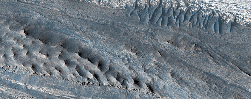 Layered Deposits on West Candor Chasma
