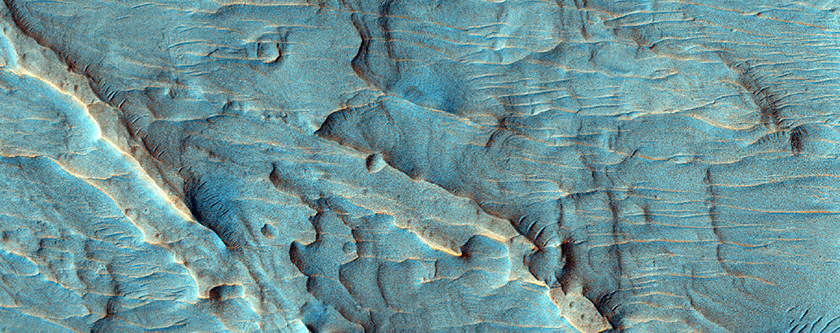 Fan in Saheki Crater

