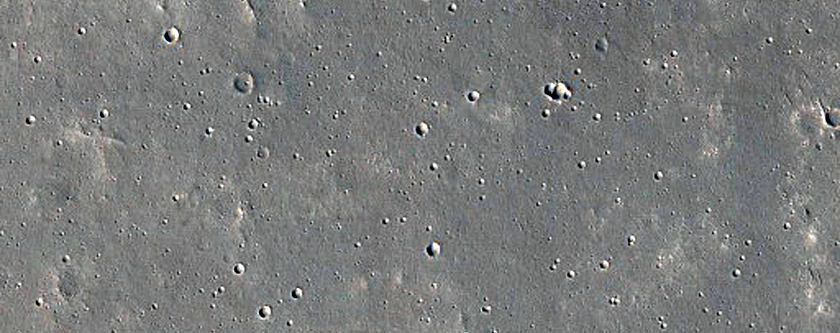 Candidate Impact Site with Two-Toned Ejecta
