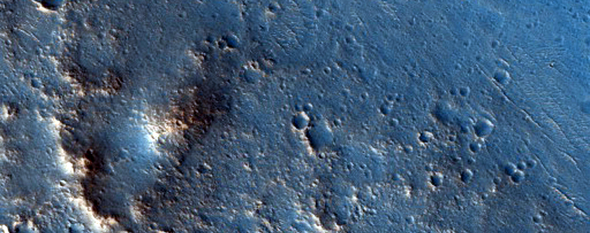 Central Uplift of Crater Near Mawrth Vallis