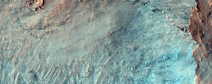 Western Portion of Central Structure in Mazamba Crater