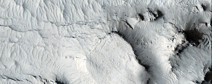 Fractured Mesa Adjacent to Athabasca Valles Lava