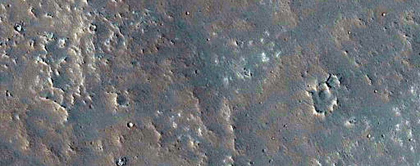 Crater in Daedalia Planum