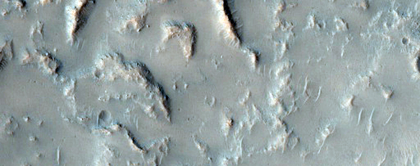 Gullied Crater Wall in Terra Sirenum