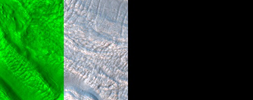 Search for Active Glacial Flow on Mars