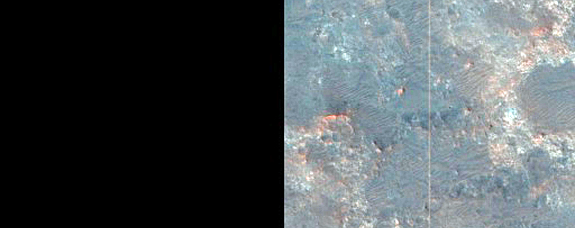 Mawrth Vallis Crater Stratigraphy Near Possible Landing Site