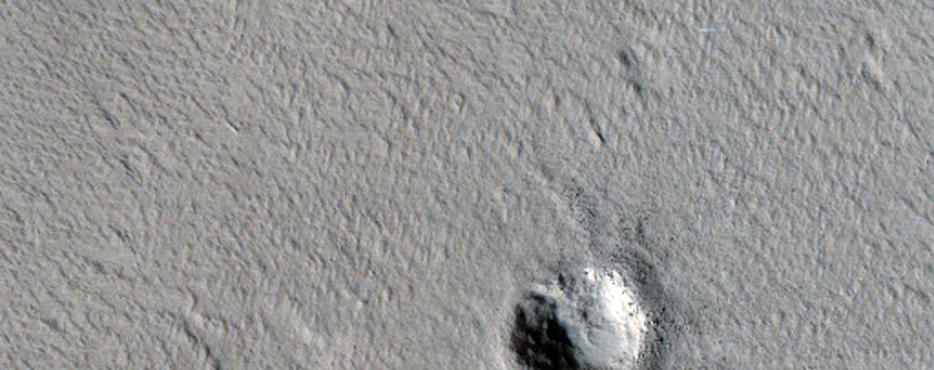 Channels Near Tooting Crater
