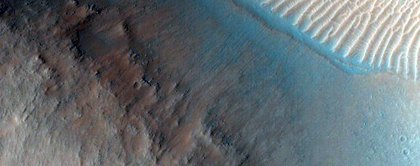 Crater with Gullies