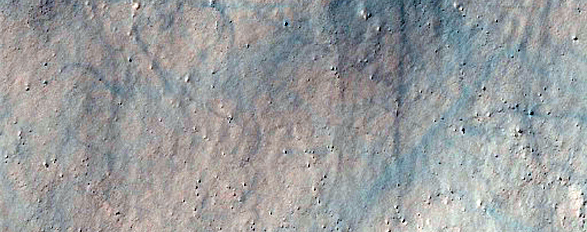 Crater in Terra Sirenum with Possible Phyllosilicates and Sulfates