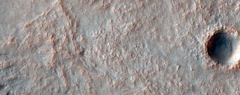 Pedestal Crater Ejecta in Terra Sirenum