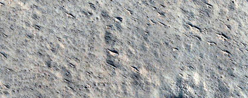 Tooting Crater Ejecta