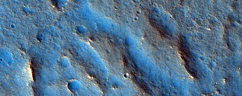 Possible Hydrous Minerals in Massif in the Northern Plains