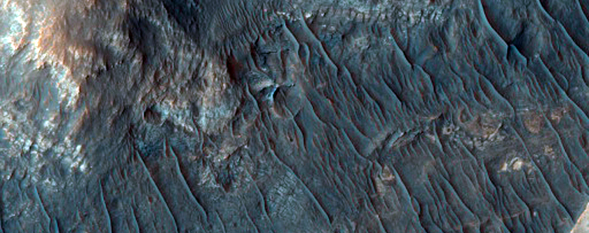 Light-Toned Beds in Valley System Adjacent to Ladon Valles