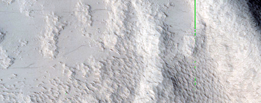 Crater in Daedalia Planum