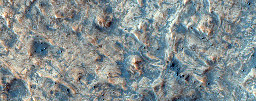 Possible Phyllosilicates Northwest of Hellas Planitia